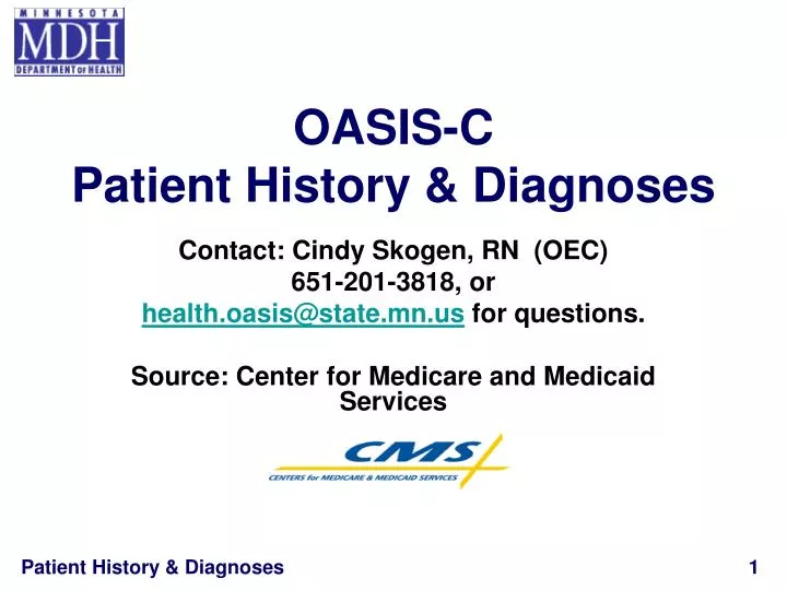 oasis c patient history diagnoses