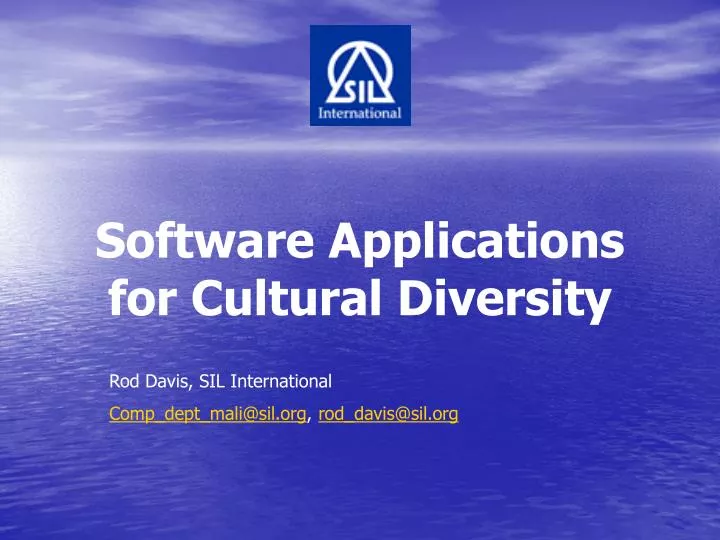 software applications for cultural diversity