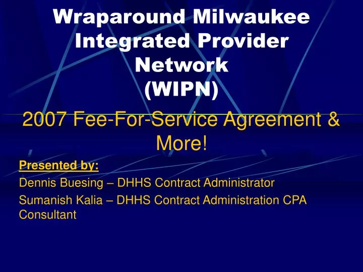 wraparound milwaukee integrated provider network wipn