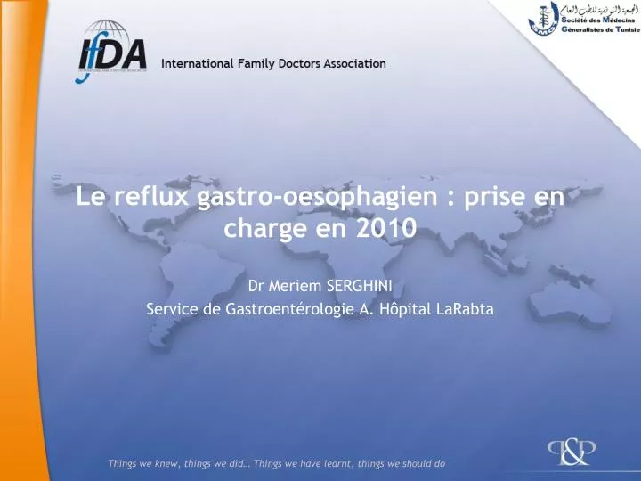 le reflux gastro oesophagien prise en charge en 2010