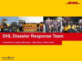 DHL Disaster Response Team