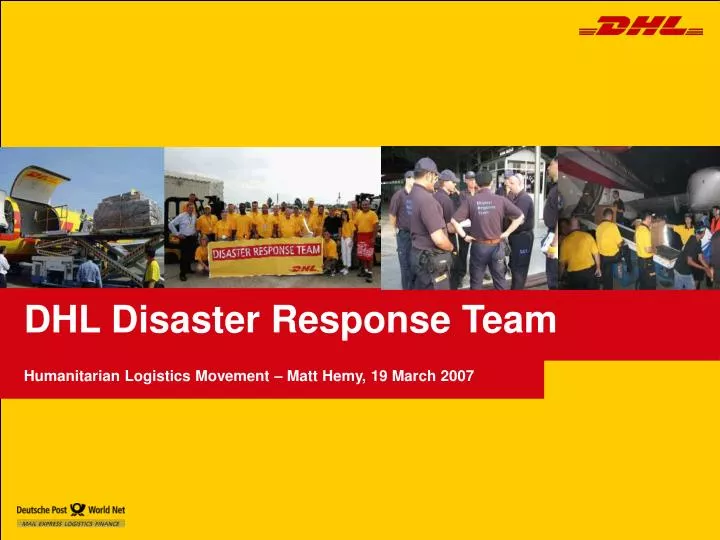 dhl disaster response team