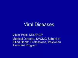 Viral Diseases