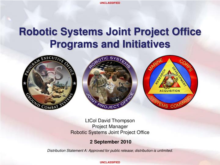 robotic systems joint project office programs and initiatives