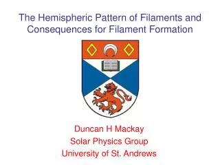 The Hemispheric Pattern of Filaments and Consequences for Filament Formation