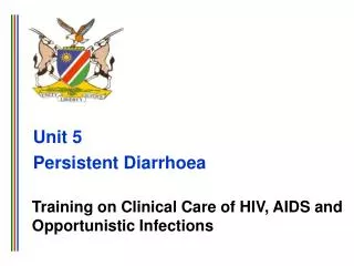 Unit 5 Persistent Diarrhoea
