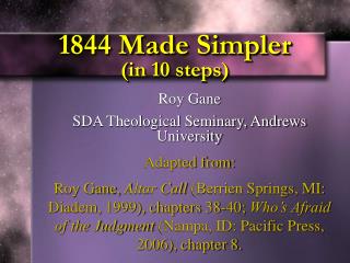 1844 Made Simpler (in 10 steps)