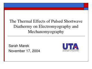 The Thermal Effects of Pulsed Shortwave Diathermy on Electromyography and Mechanomyography