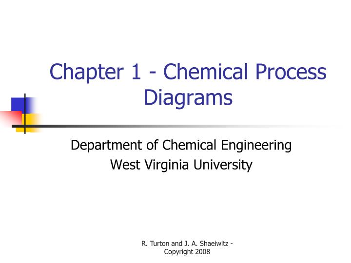 chapter 1 chemical process diagrams