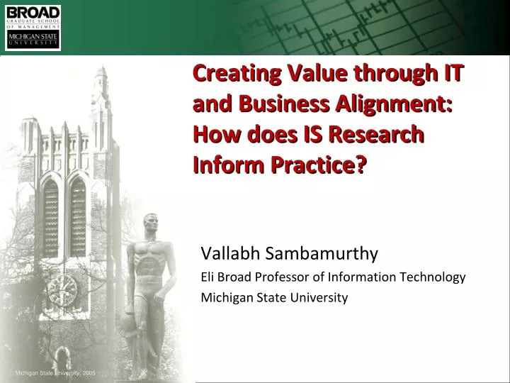 creating value through it and business alignment how does is research inform practice