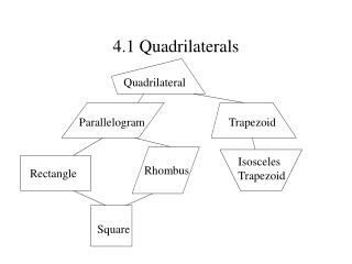 4.1 Quadrilaterals