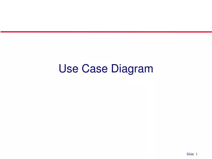 use case diagram