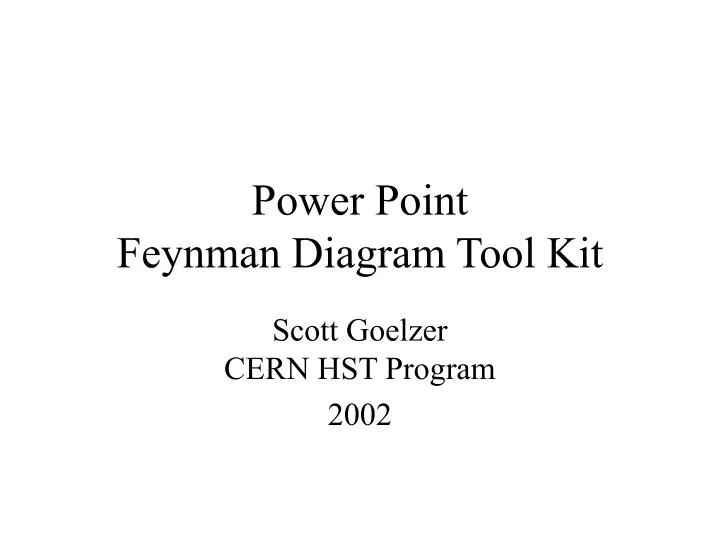 power point feynman diagram tool kit