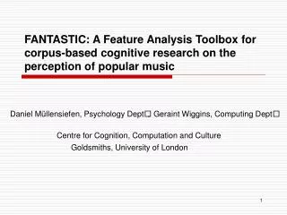 FANTASTIC: A Feature Analysis Toolbox for corpus-based cognitive research on the perception of popular music