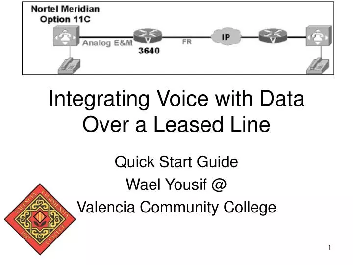 integrating voice with data over a leased line