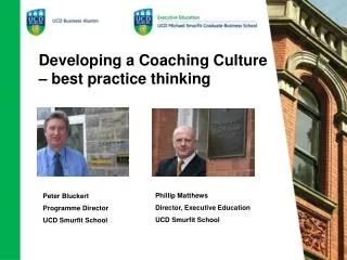 Developing a Coaching Culture – best practice thinking