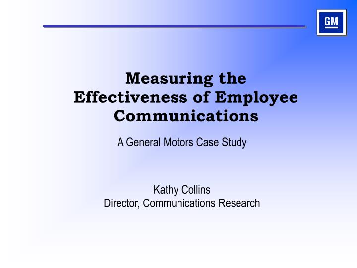 measuring the effectiveness of employee communications