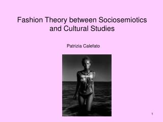 Fashion Theory between Sociosemiotics and Cultural Studies