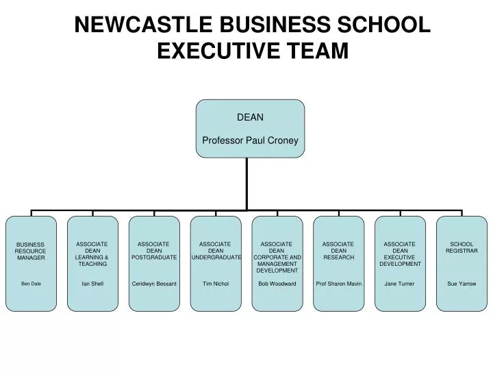 newcastle business school executive team