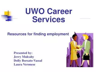 Resources for finding employment