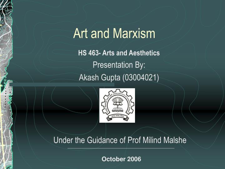 art and marxism