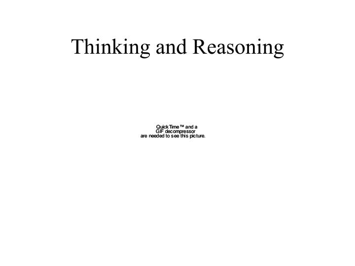 thinking and reasoning