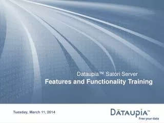 Features and Functionality Training