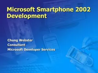 Microsoft Smartphone 2002 Development
