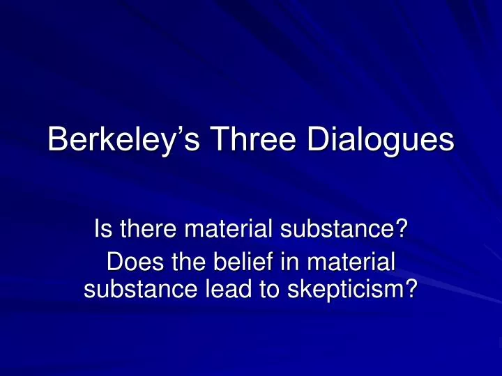 berkeley s three dialogues