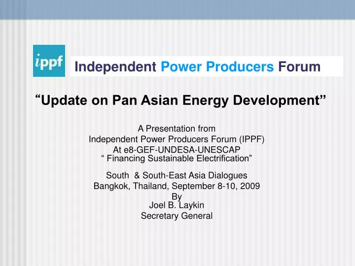 independent power producers forum