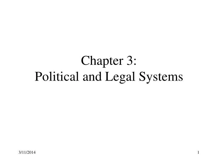 chapter 3 political and legal systems