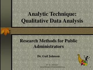 Analytic Technique: Qualitative Data Analysis