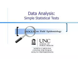 Data Analysis: Simple Statistical Tests