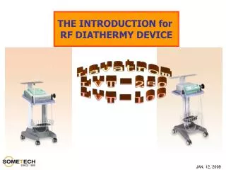 THE INTRODUCTION for RF DIATHERMY DEVICE
