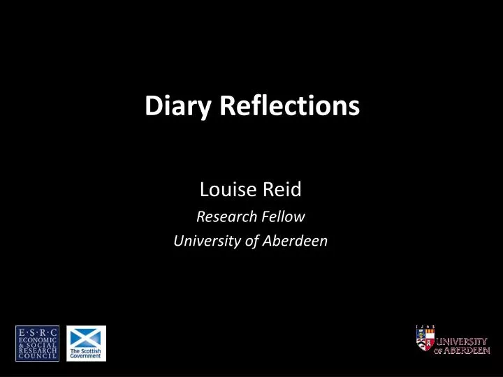 diary reflections