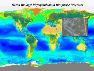 Ocean Biology: Phytoplankton in Biospheric Processes