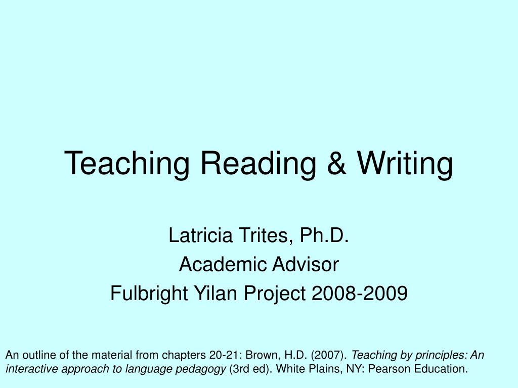 PPT - Teaching Reading & Writing PowerPoint Presentation, free download ...
