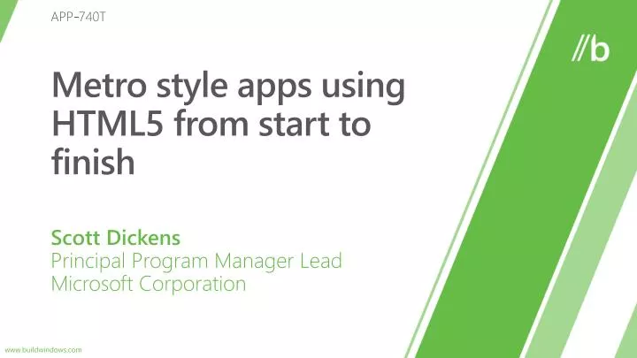 metro style apps using html5 from start to finish