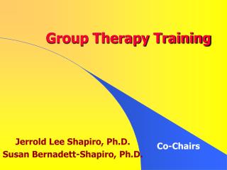 Group Therapy Training