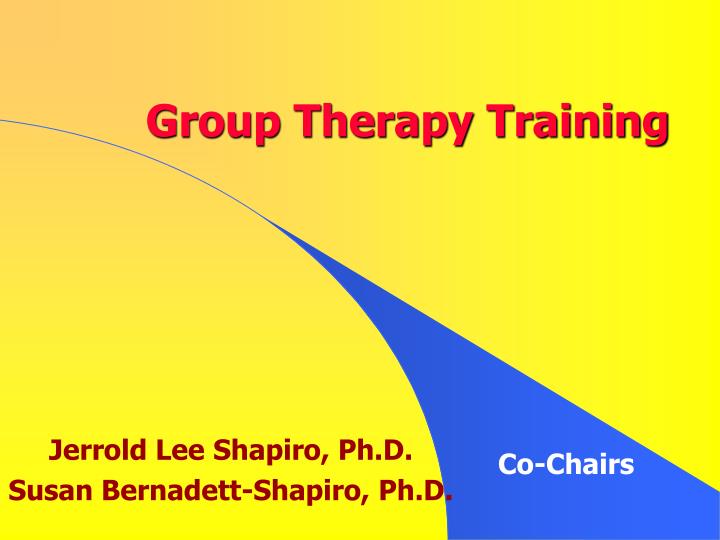 group therapy training