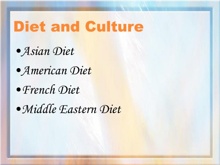 diet and culture