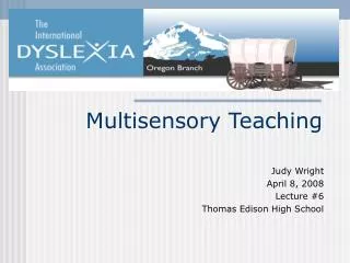 Multisensory Teaching