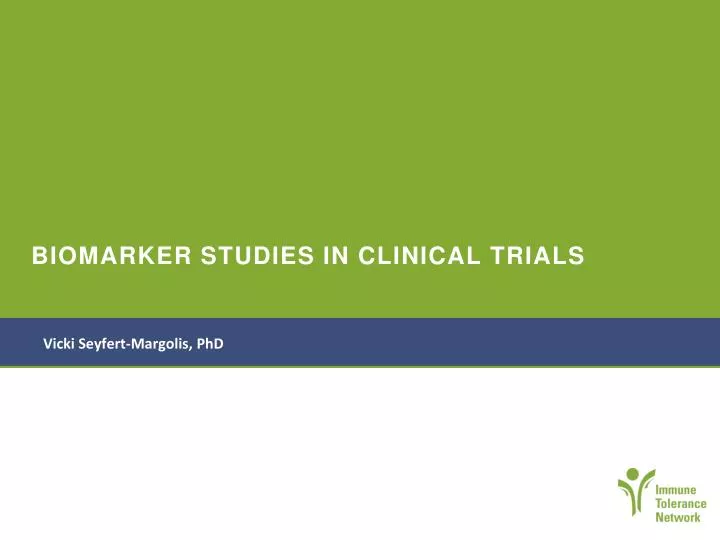 biomarker studies in clinical trials