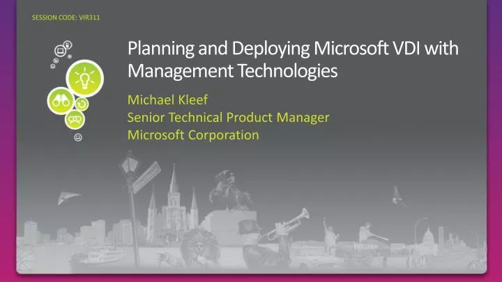 planning and deploying microsoft vdi with management technologies