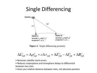 Single Differencing