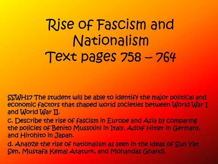 rise of fascism and nationalism text pages 758 764