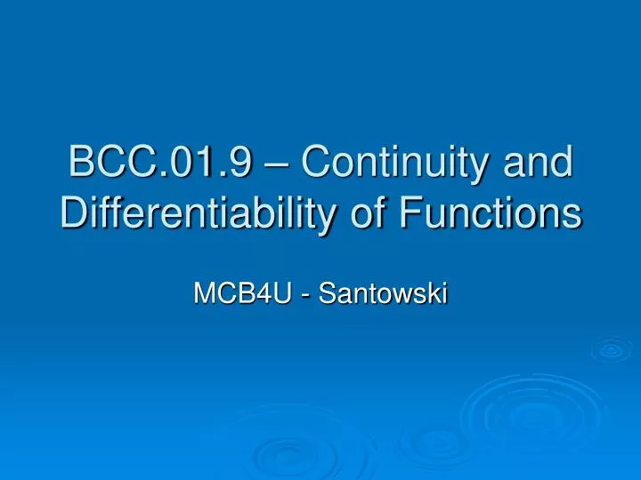 bcc 01 9 continuity and differentiability of functions