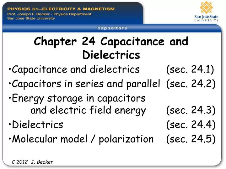 chapter 24 capacitance and dielectrics