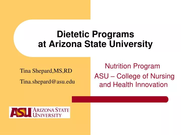 dietetic programs at arizona state university
