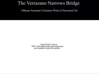 The Verrazano Narrows Bridge